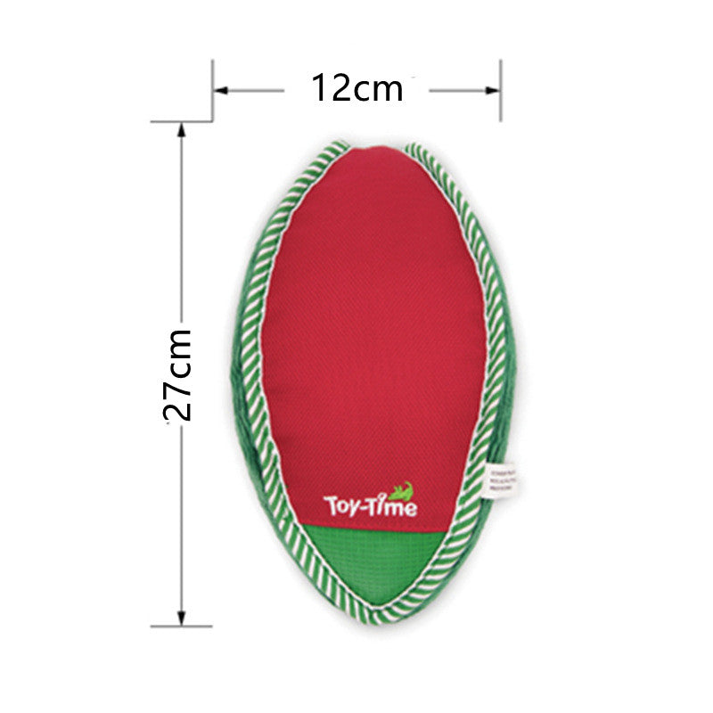 KFX-8394429 Large Olive Green Bite-Resistant Fabric Toy for Pets – Molar Teeth Cleaning Throwing Toy