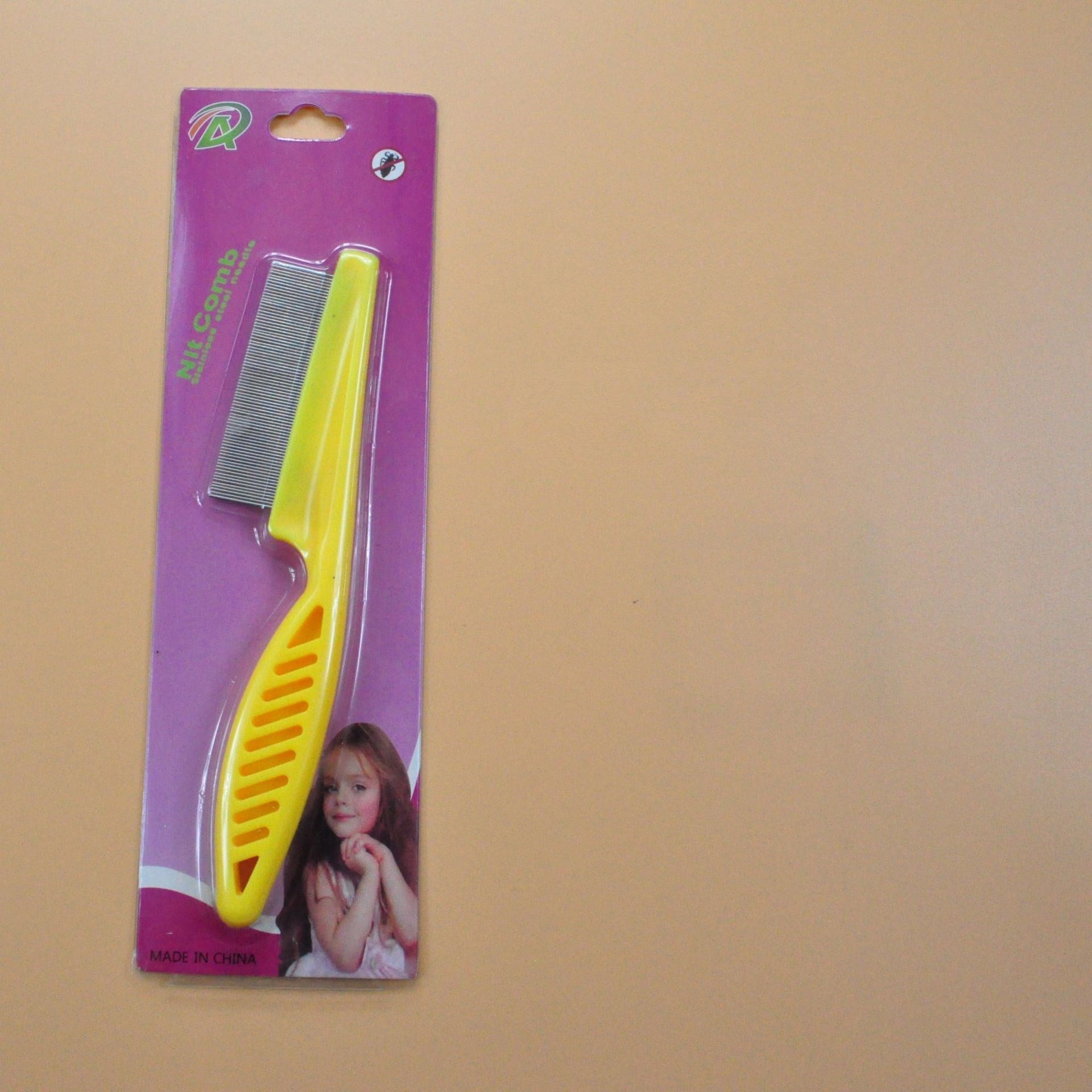 KFX-8395197 Stainless Steel Needle Flea Comb for Cats and Dogs
