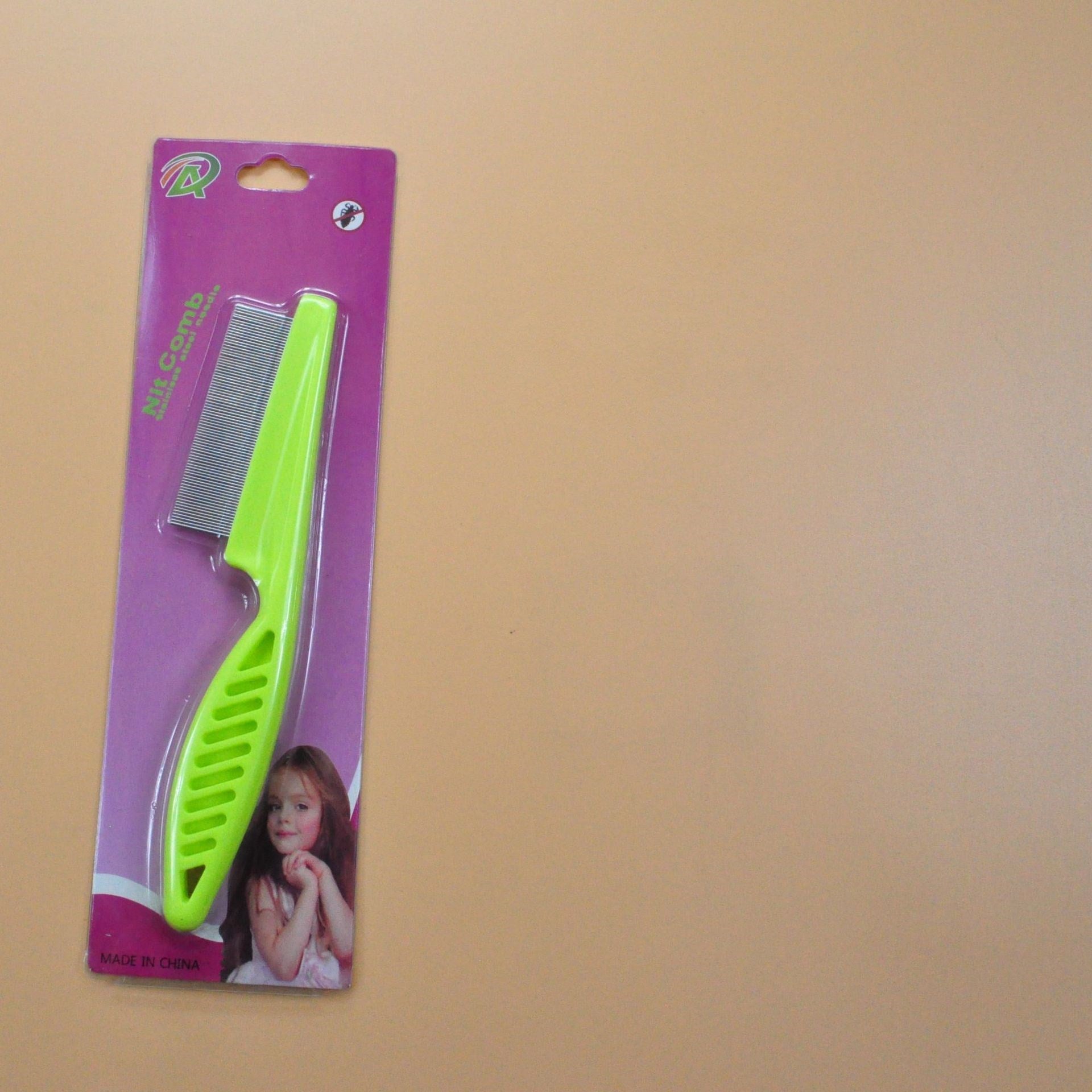 KFX-8395197 Stainless Steel Needle Flea Comb for Cats and Dogs