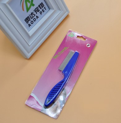 KFX-8395197 Stainless Steel Needle Flea Comb for Cats and Dogs