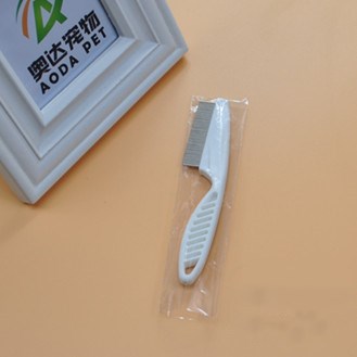 KFX-8395197 Stainless Steel Needle Flea Comb for Cats and Dogs
