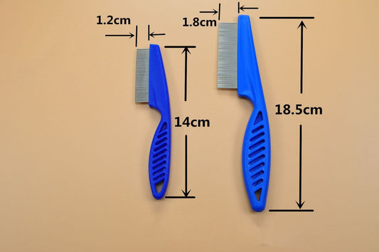 KFX-8395197 Stainless Steel Needle Flea Comb for Cats and Dogs