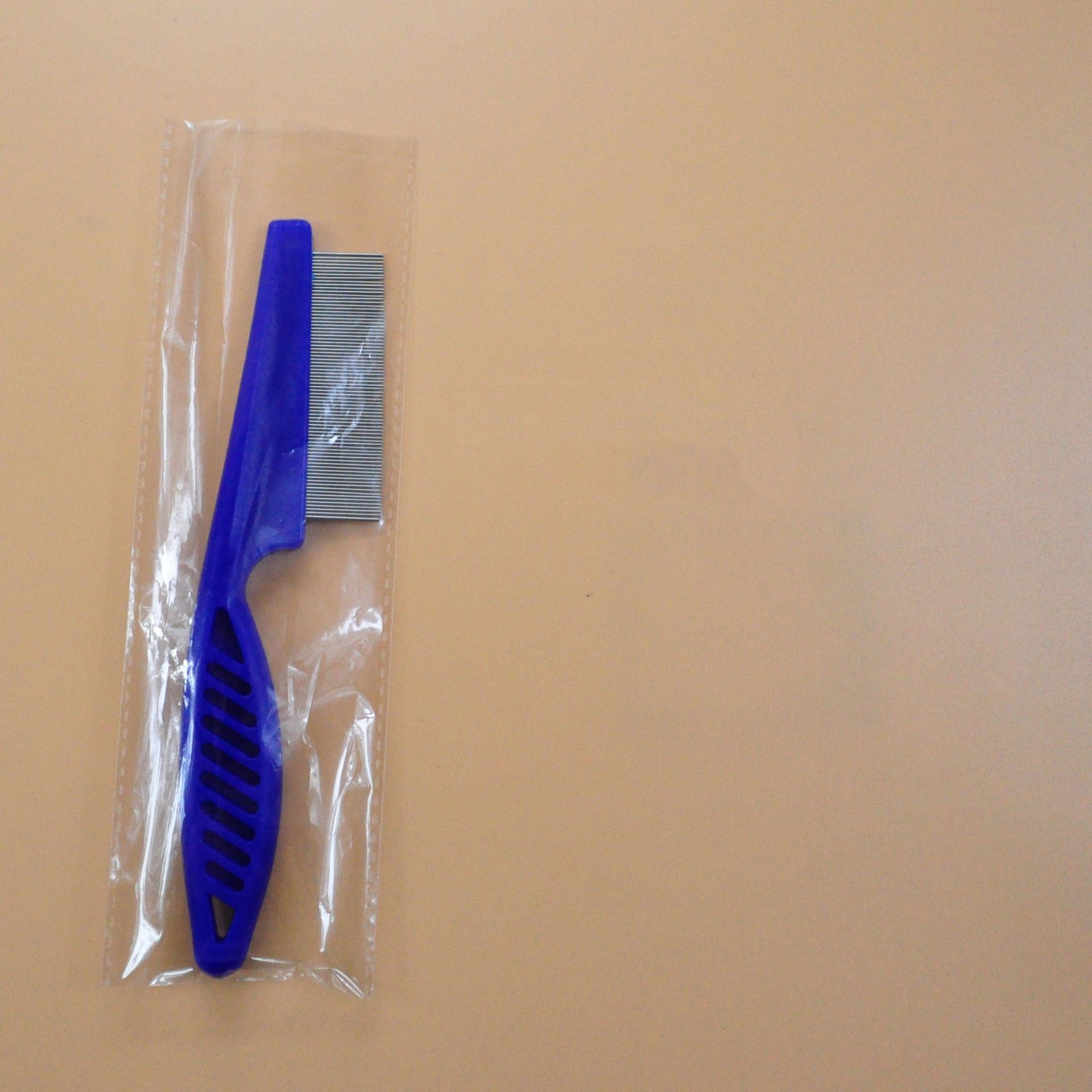 KFX-8395197 Stainless Steel Needle Flea Comb for Cats and Dogs