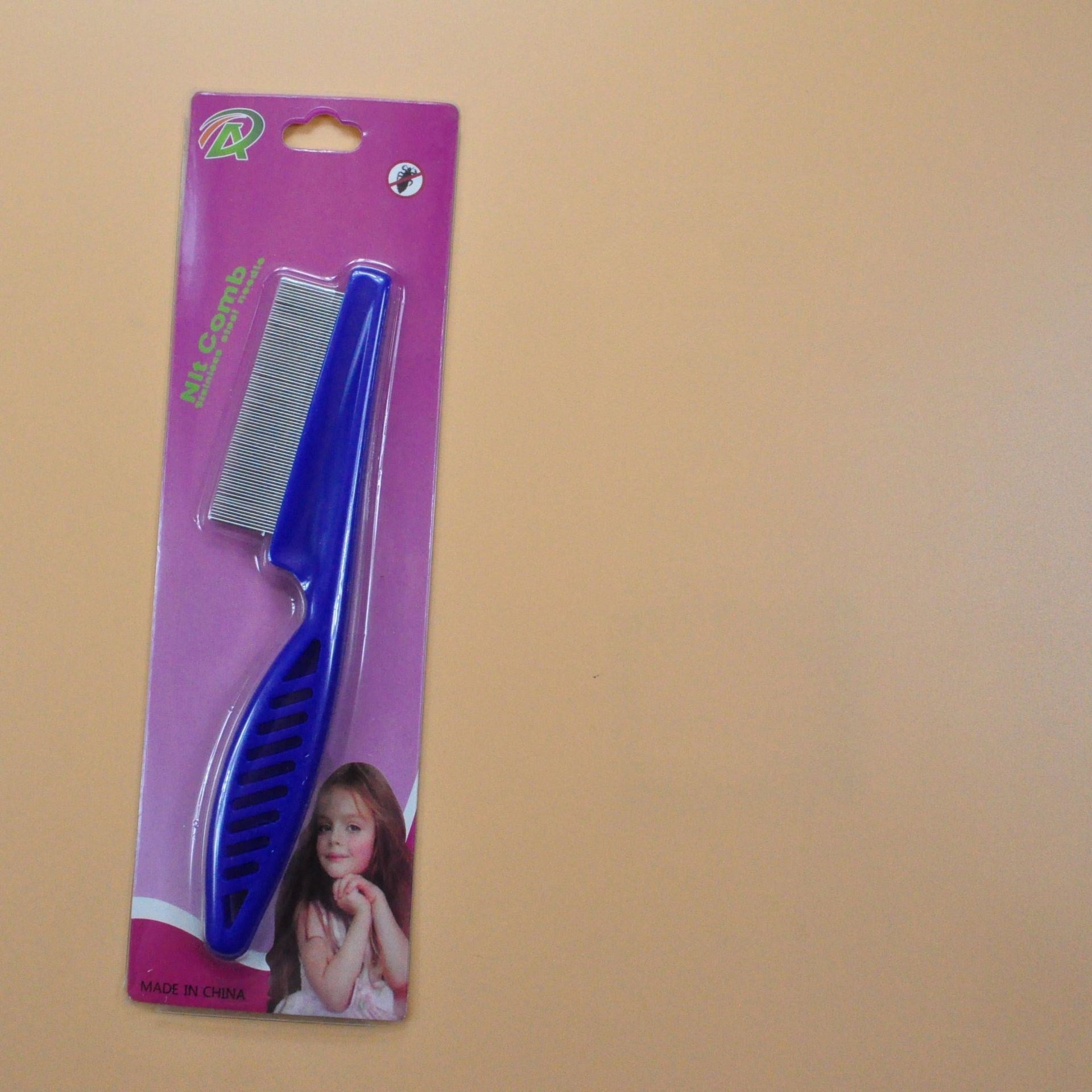 KFX-8395197 Stainless Steel Needle Flea Comb for Cats and Dogs