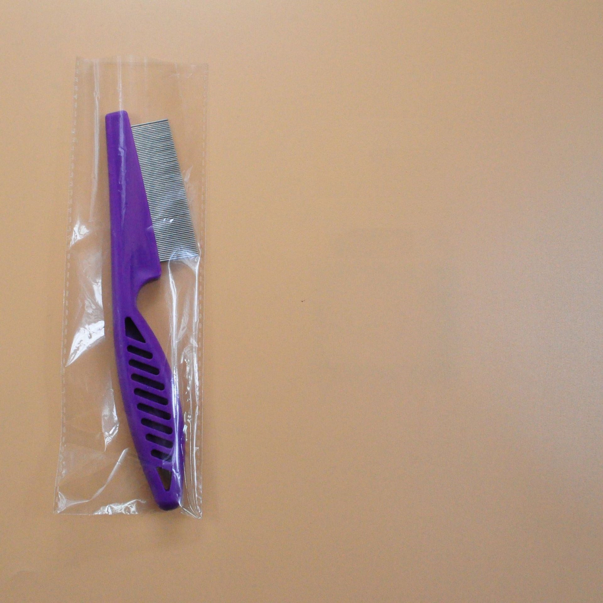 KFX-8395197 Stainless Steel Needle Flea Comb for Cats and Dogs