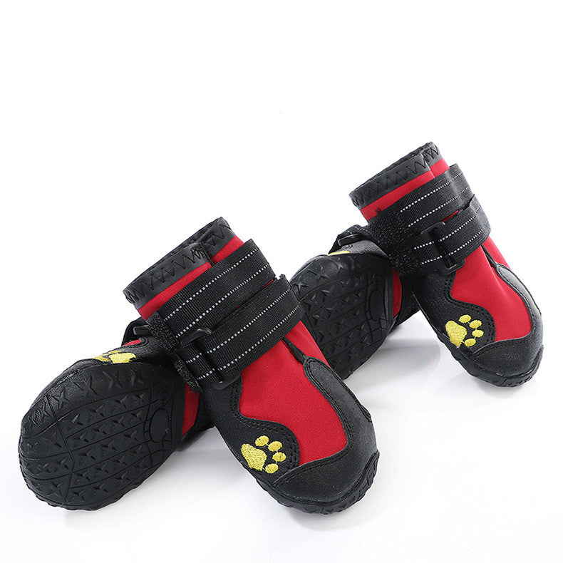 KFX-8396221 Waterproof Rubber Dog Boots for All-Weather Protection – Non-Slip and Warm