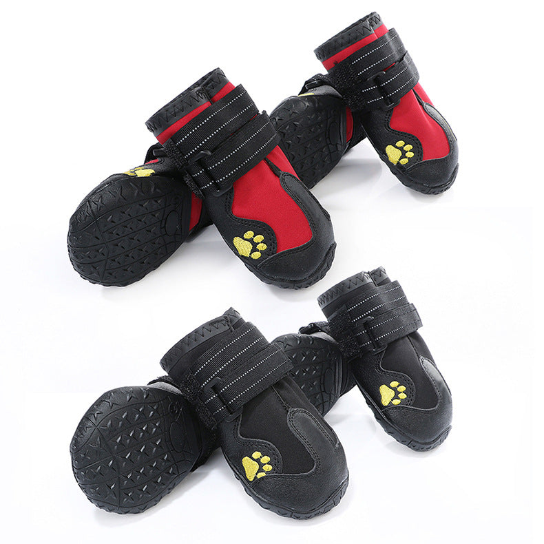 KFX-8396221 Waterproof Rubber Dog Boots for All-Weather Protection – Non-Slip and Warm