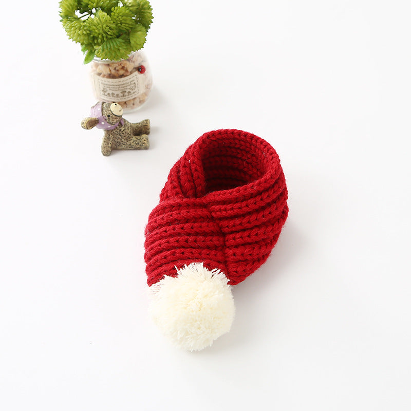 KFX-8396989 Wool Pet Scarf for Cats and Dogs - Casual Style, M & XL Sizes Available