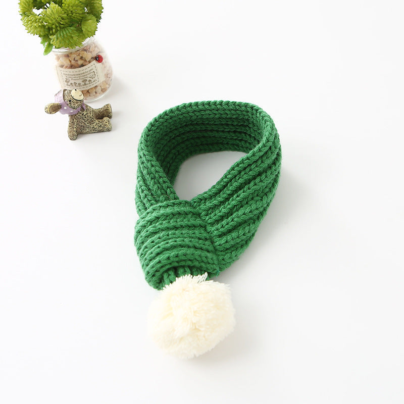 KFX-8396989 Wool Pet Scarf for Cats and Dogs - Casual Style, M & XL Sizes Available