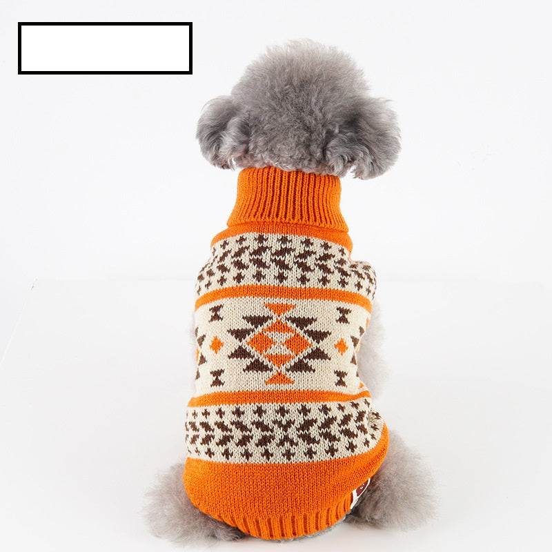 KFX-8397757 Double-Sided Christmas Polar Fleece Dog Jacket in Blue and Red, Sizes XS to XXL