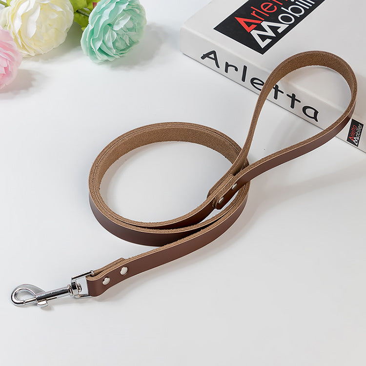 KFX-8399165 Leather Dog Leash in Multiple Colors - Durable & Stylish Options Available