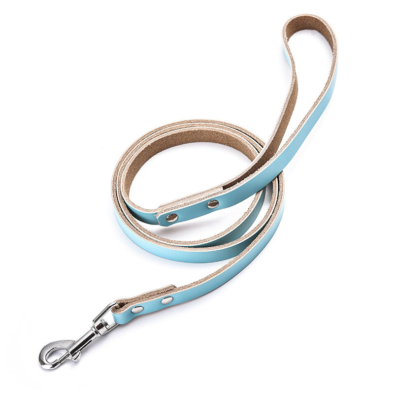 KFX-8399165 Leather Dog Leash in Multiple Colors - Durable & Stylish Options Available