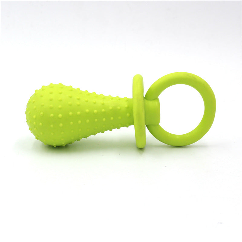 KFX-8400189 Pet-Friendly TPR Rubber Pacifier Toy (Small: 9.5cm x 3.8cm, Large: 14cm x 5.5cm)