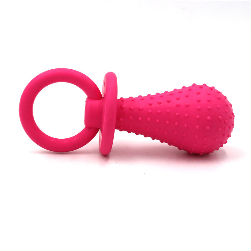 KFX-8400189 Pet-Friendly TPR Rubber Pacifier Toy (Small: 9.5cm x 3.8cm, Large: 14cm x 5.5cm)