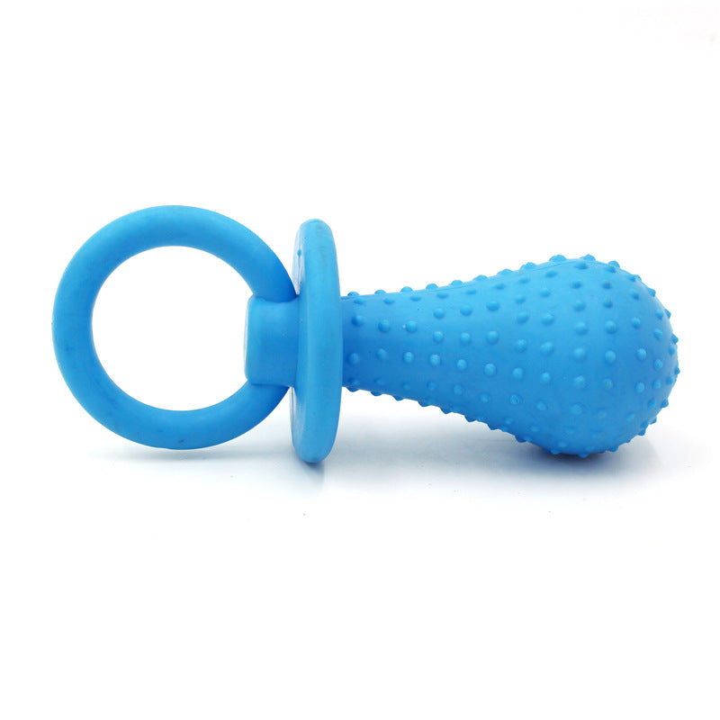KFX-8400189 Pet-Friendly TPR Rubber Pacifier Toy (Small: 9.5cm x 3.8cm, Large: 14cm x 5.5cm)