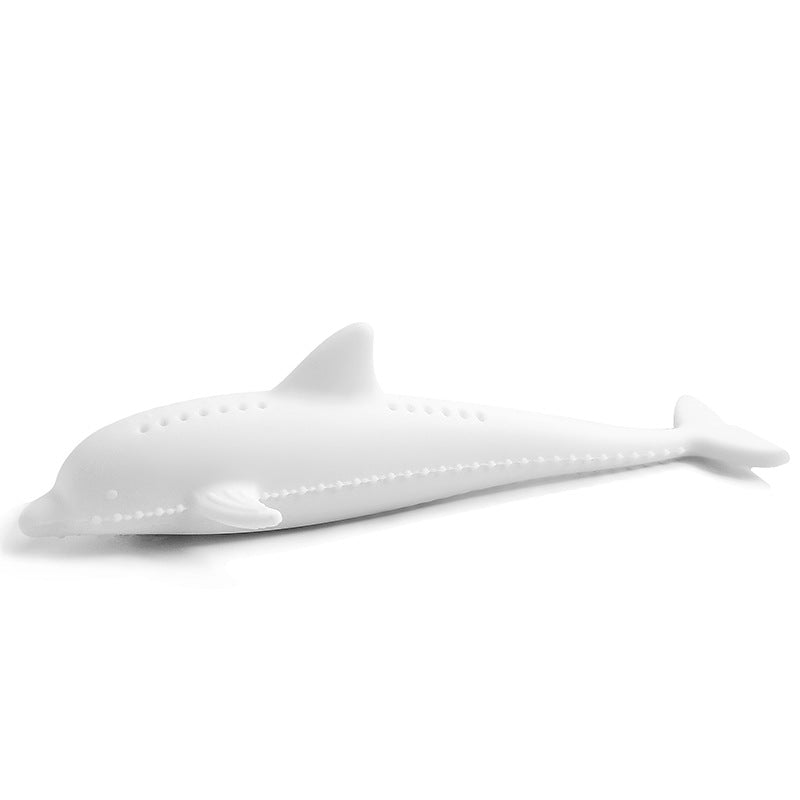 KFX-8400957 Silicone Fish Toothbrush Toy for Cats - Molar Rod for Dental Care