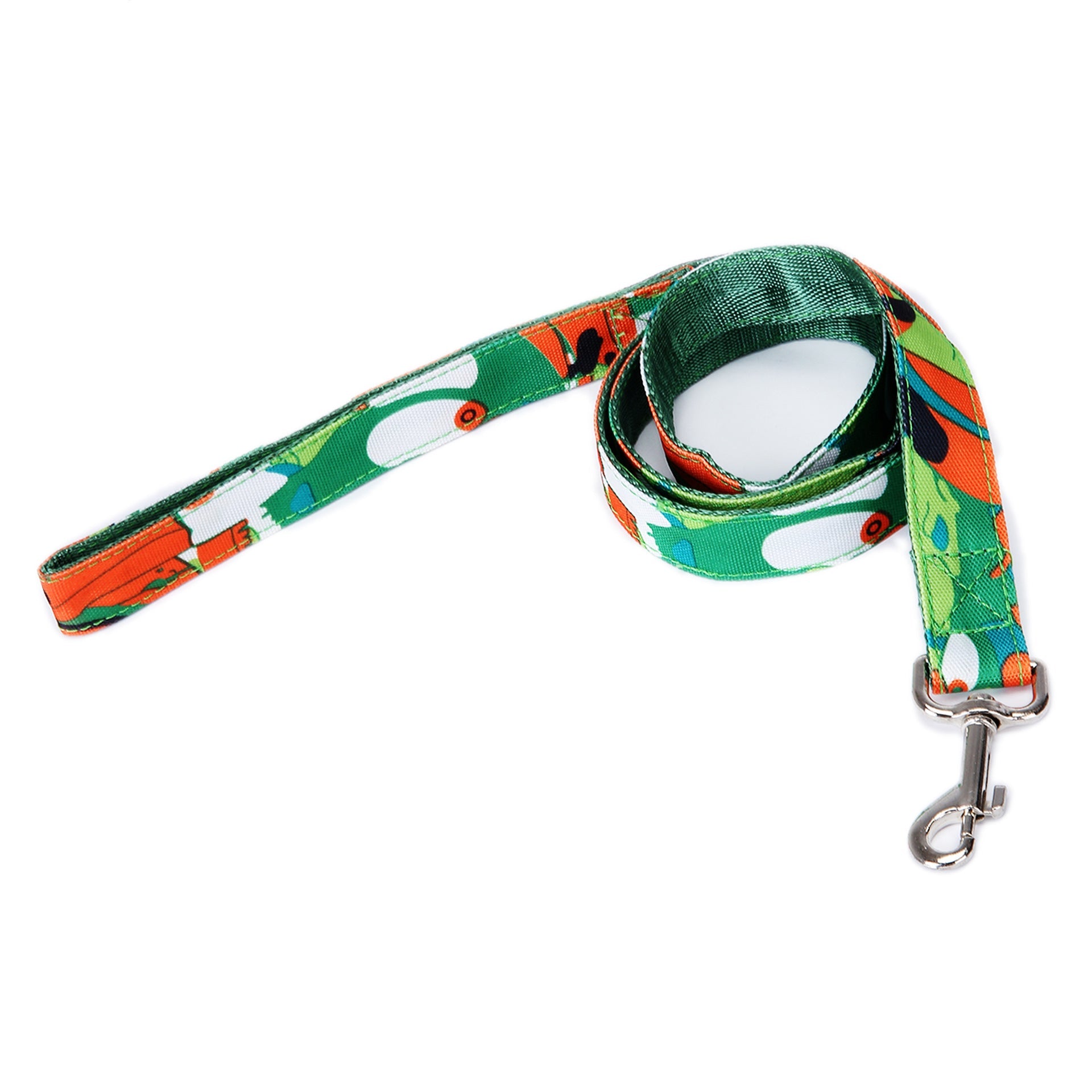 KFX-8404925 Multicolor Check Stripe Dog Leash - Imitation Nylon Traction Belt, 2.5cm x 12cm
