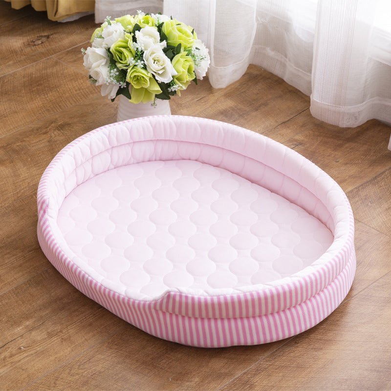 KFX-8405181 Cooling Ice Silk Dog Mat for Comfortable Pet Resting