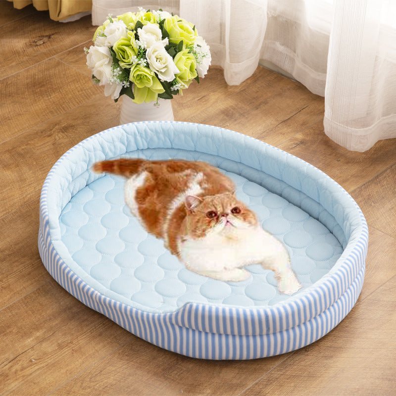 KFX-8405181 Cooling Ice Silk Dog Mat for Comfortable Pet Resting
