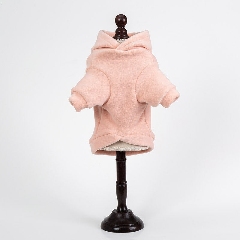 KFX-8405693 Warm Cotton-Padded Coat for Pets in Pink and Green - Autumn/Winter Princess Style