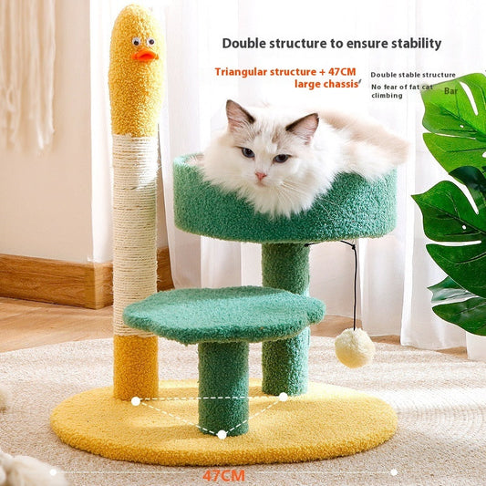 KFX-8405949 Cactus Cat Climbing Frame with Sisal Rope and Flower Design