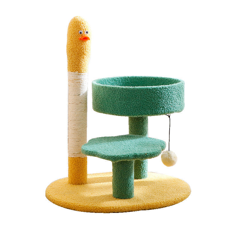 KFX-8405949 Cactus Cat Climbing Frame with Sisal Rope and Flower Design