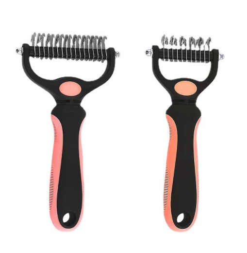 KFX-8406717 Stainless Steel Pet Knot Opening Comb - Small & Large Sizes Available in Multiple Colors