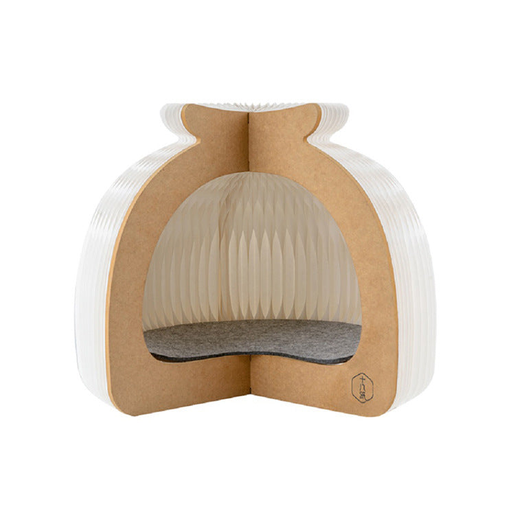 KFX-8410941 Enclosed Cat House for All Seasons - Keeps Pets Warm in Winter