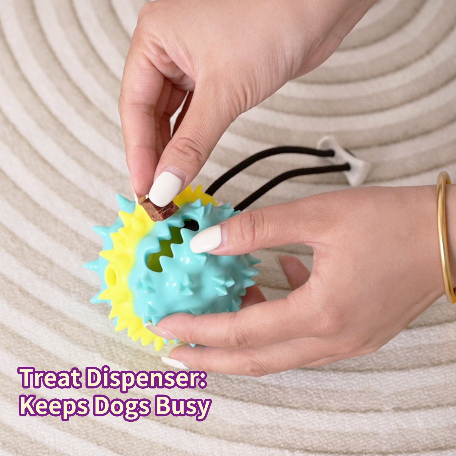 KFX-8412349 Interactive Multi-Color Pet Toy with Sound and Treat Dispensing Features