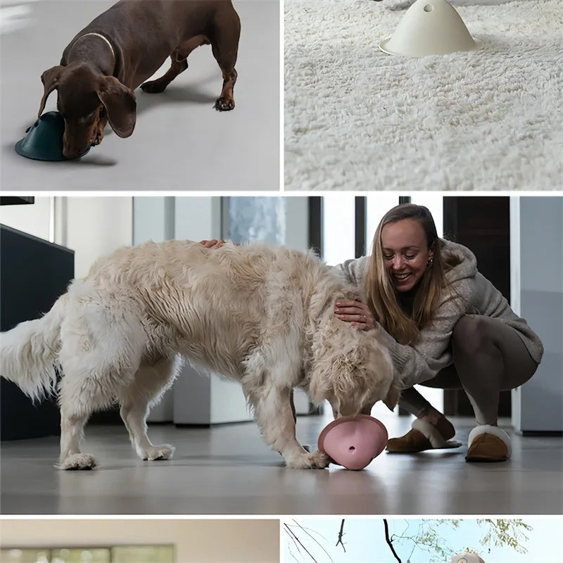KFX-8414141 Interactive Dog Chew Toy with Hidden Treats for Mental Stimulation - Available in Multiple Colors