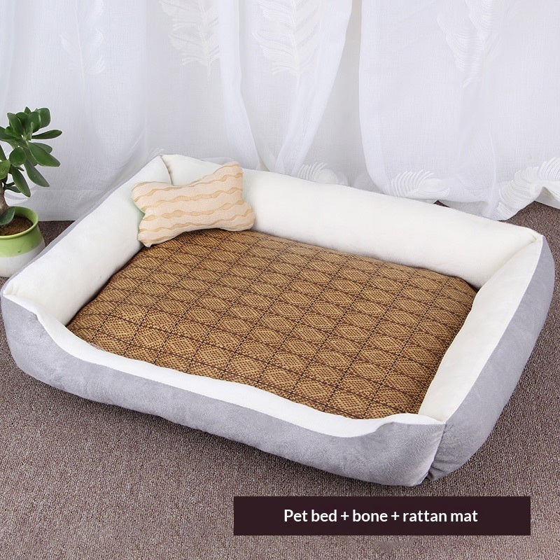 KFX-8414909 Washable Soft Polyester Pet Mat for Dogs - Comfortable and Cozy Design