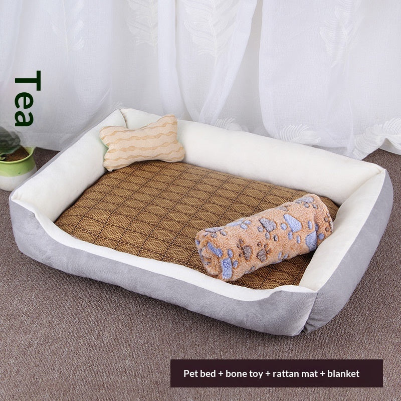 KFX-8414909 Washable Soft Polyester Pet Mat for Dogs - Comfortable and Cozy Design