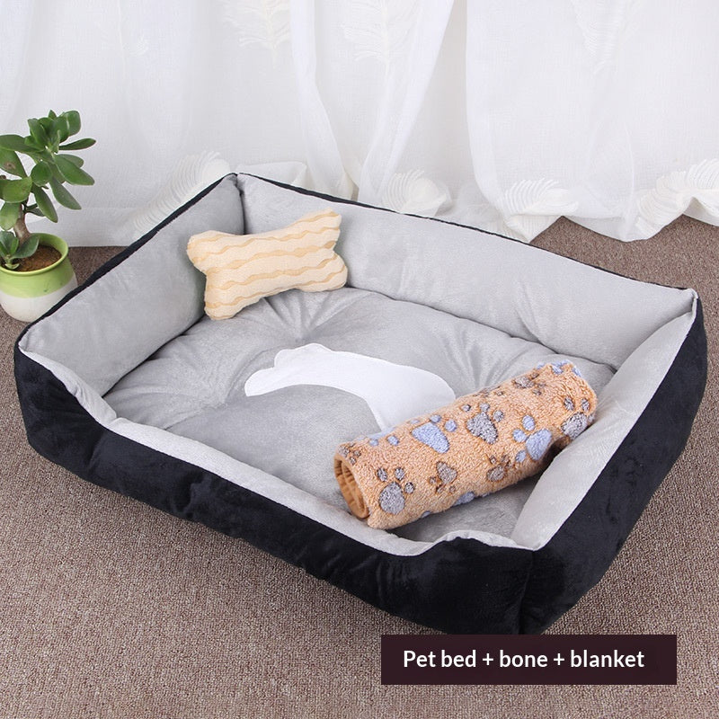 KFX-8414909 Washable Soft Polyester Pet Mat for Dogs - Comfortable and Cozy Design