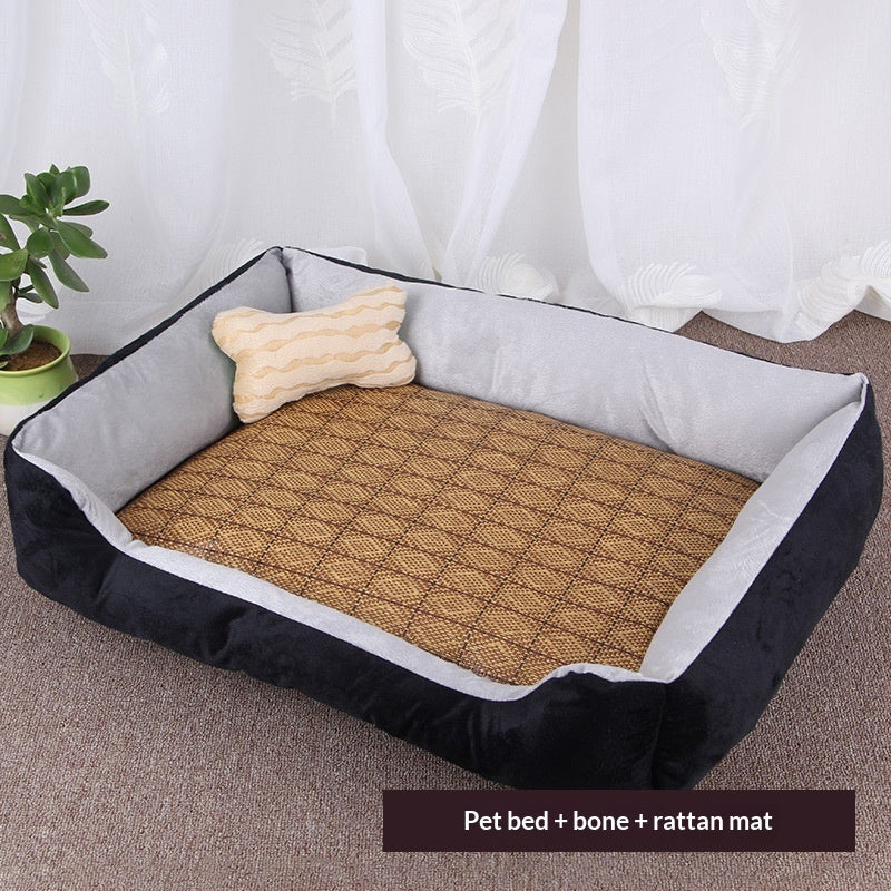 KFX-8414909 Washable Soft Polyester Pet Mat for Dogs - Comfortable and Cozy Design