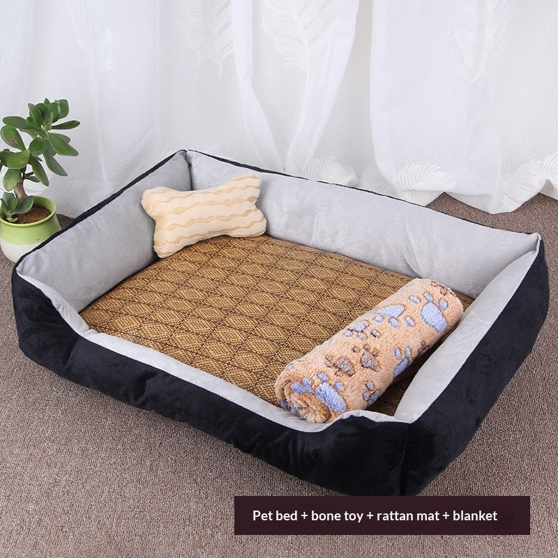 KFX-8414909 Washable Soft Polyester Pet Mat for Dogs - Comfortable and Cozy Design