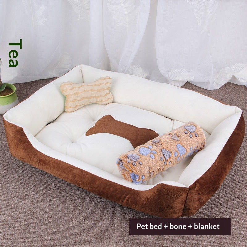 KFX-8414909 Washable Soft Polyester Pet Mat for Dogs - Comfortable and Cozy Design
