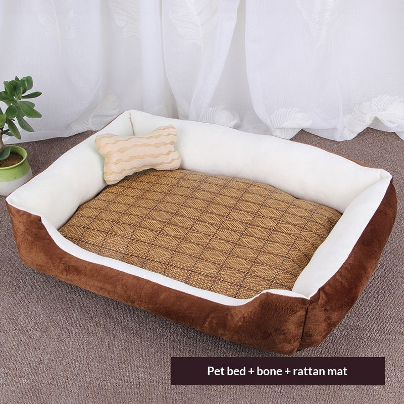 KFX-8414909 Washable Soft Polyester Pet Mat for Dogs - Comfortable and Cozy Design