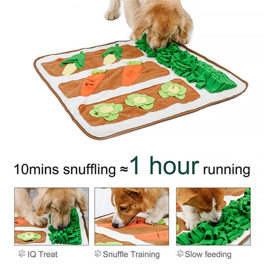 KFX-8416317 Pet Smelling Mat in Beige - Soft Polar Fleece Texture for Engaging Playtime