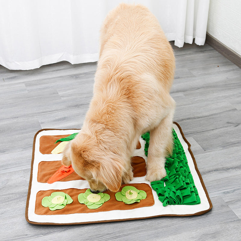 KFX-8416317 Pet Smelling Mat in Beige - Soft Polar Fleece Texture for Engaging Playtime