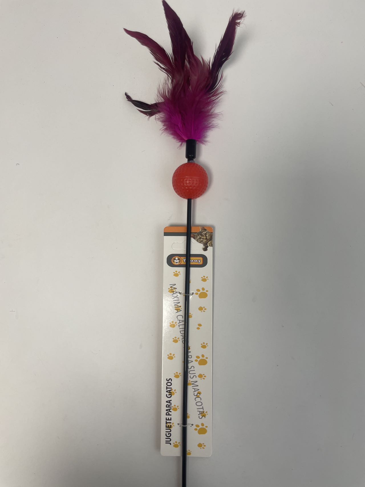 KFX-8417469 Color-Changing Cat Teaser with Feather and Toy Ball