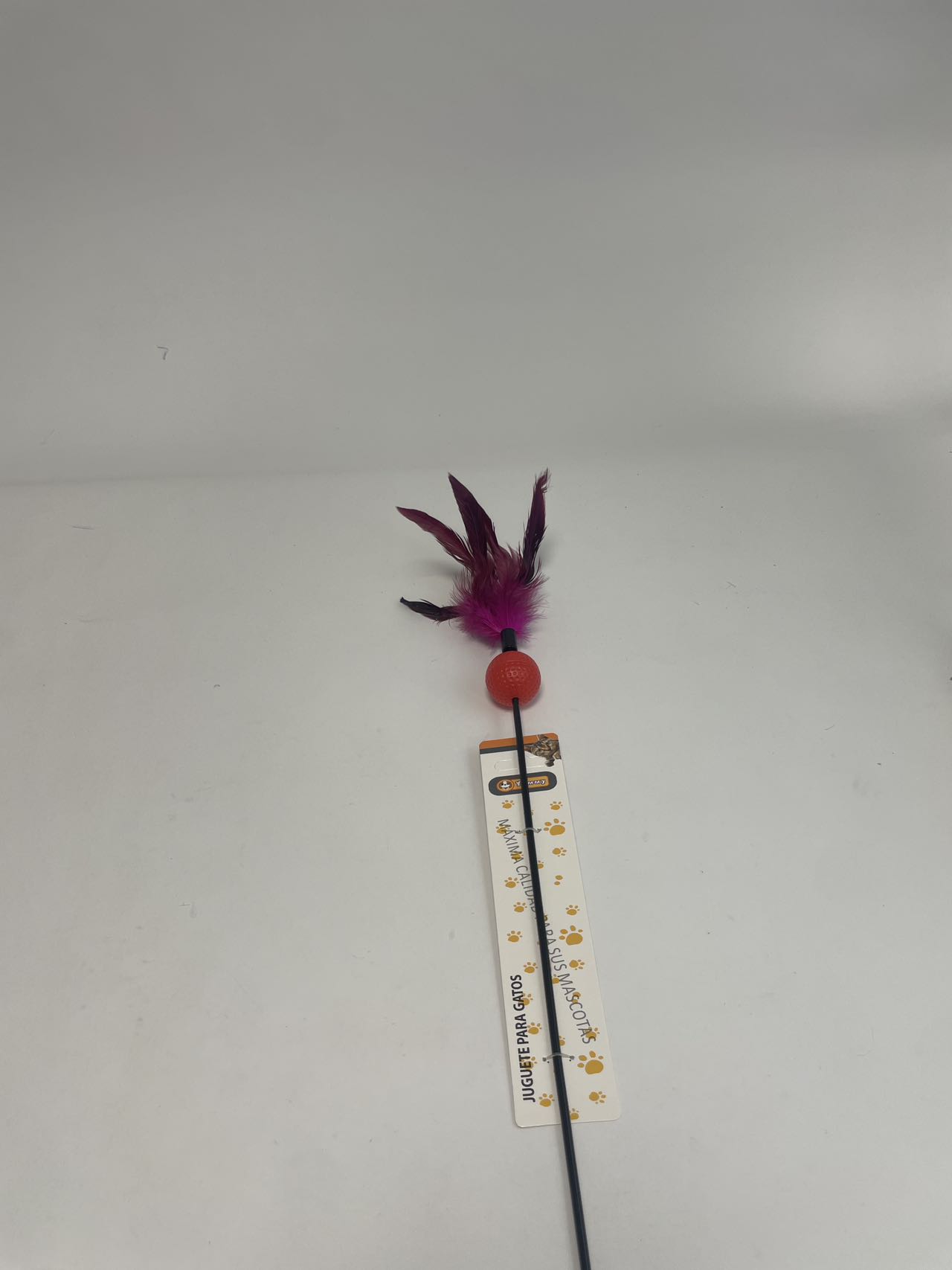 KFX-8417469 Color-Changing Cat Teaser with Feather and Toy Ball