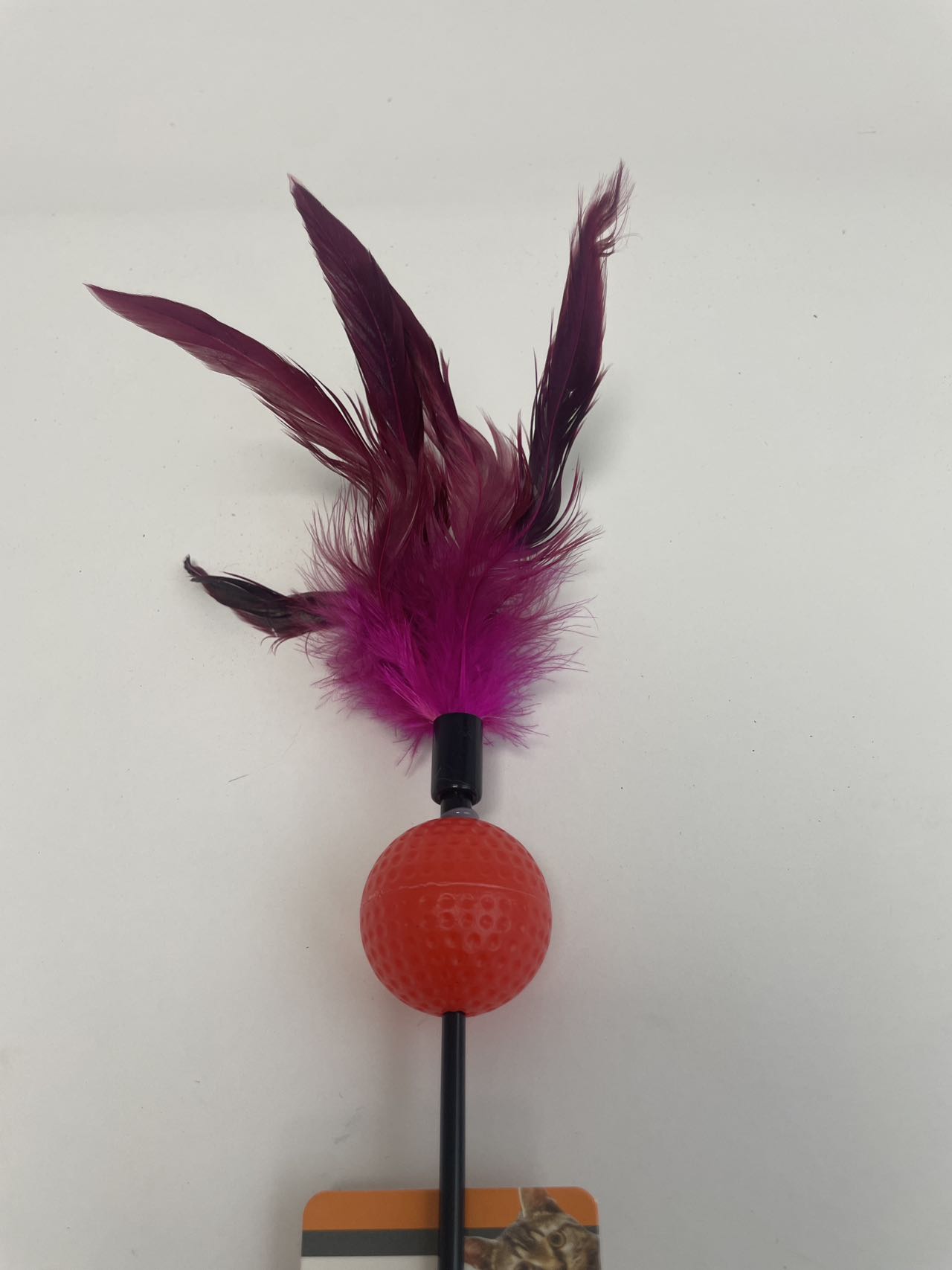 KFX-8417469 Color-Changing Cat Teaser with Feather and Toy Ball