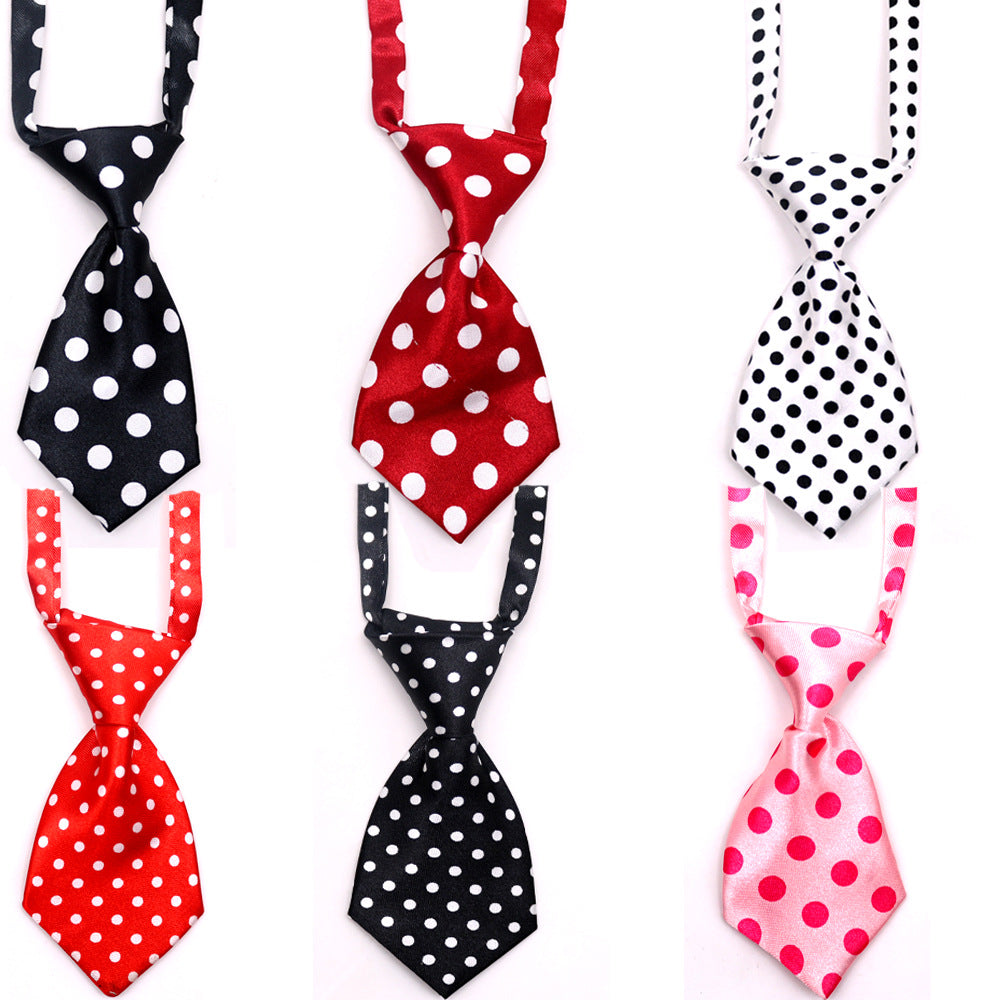 KFX-8418877 Kids' Adjustable Pet Ties - Cloth Decorative Neckwear for Dogs, Small Size 11CM x 5CM, Fits Neck 22CM-45CM, Pack of 50