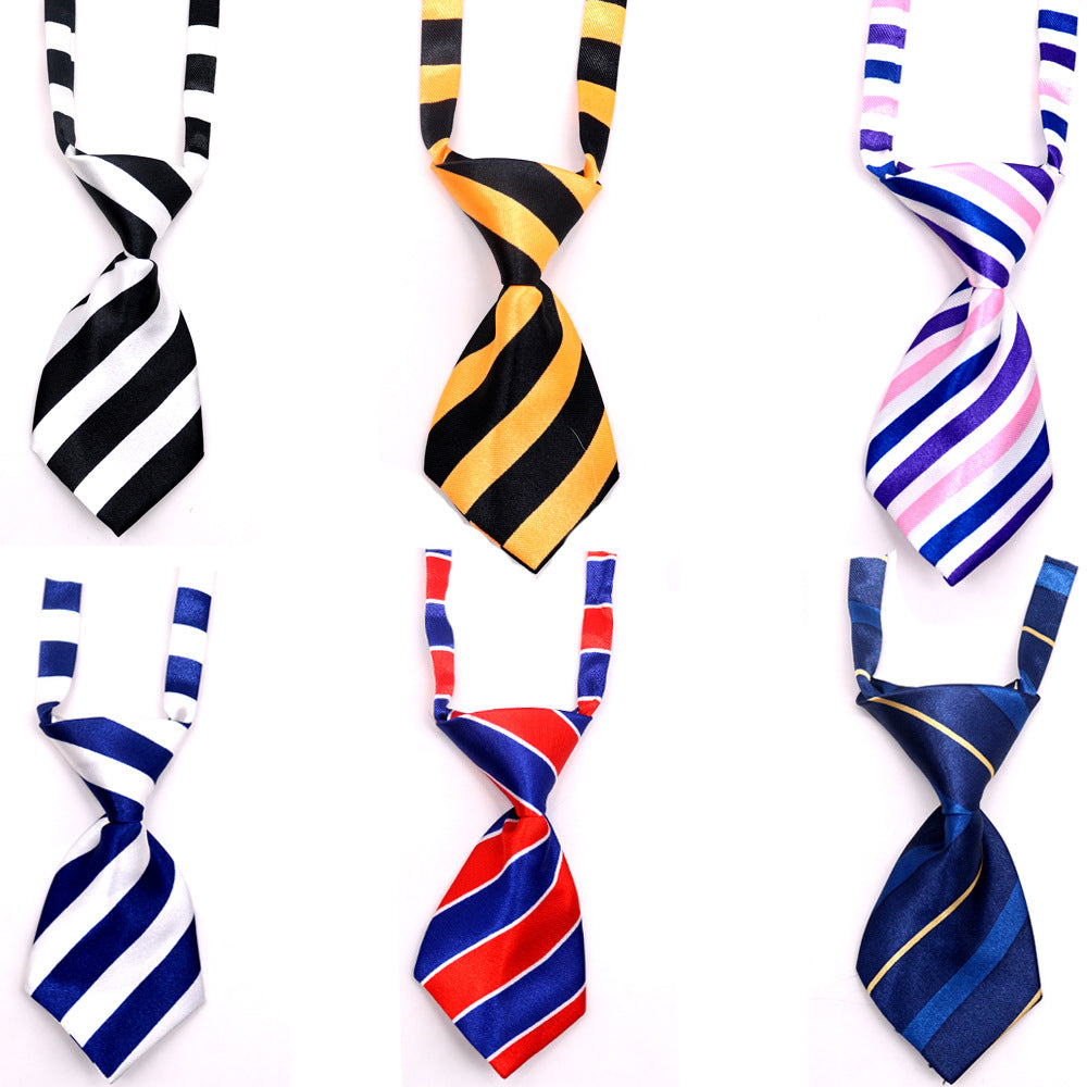 KFX-8418877 Kids' Adjustable Pet Ties - Cloth Decorative Neckwear for Dogs, Small Size 11CM x 5CM, Fits Neck 22CM-45CM, Pack of 50