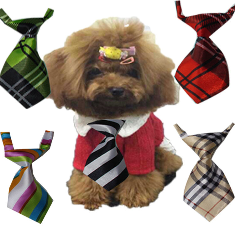 KFX-8418877 Kids' Adjustable Pet Ties - Cloth Decorative Neckwear for Dogs, Small Size 11CM x 5CM, Fits Neck 22CM-45CM, Pack of 50