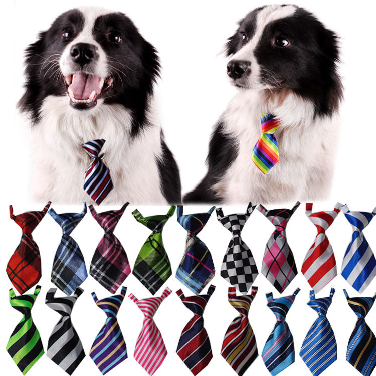 KFX-8418877 Kids' Adjustable Pet Ties - Cloth Decorative Neckwear for Dogs, Small Size 11CM x 5CM, Fits Neck 22CM-45CM, Pack of 50