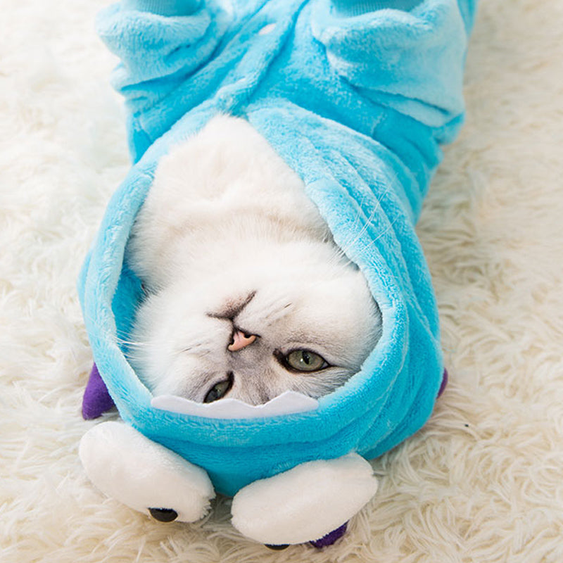 KFX-8419005 Cute Cat Disguise Clothes for Small Cats - Four-Legged Seasonal Apparel in Various Designs