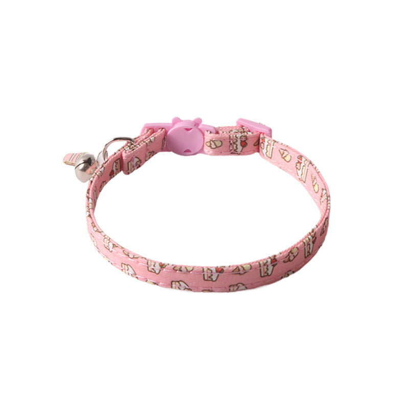 KFX-8419261 Colorful Pet Collars with Metal Accessories in Various Fun Designs