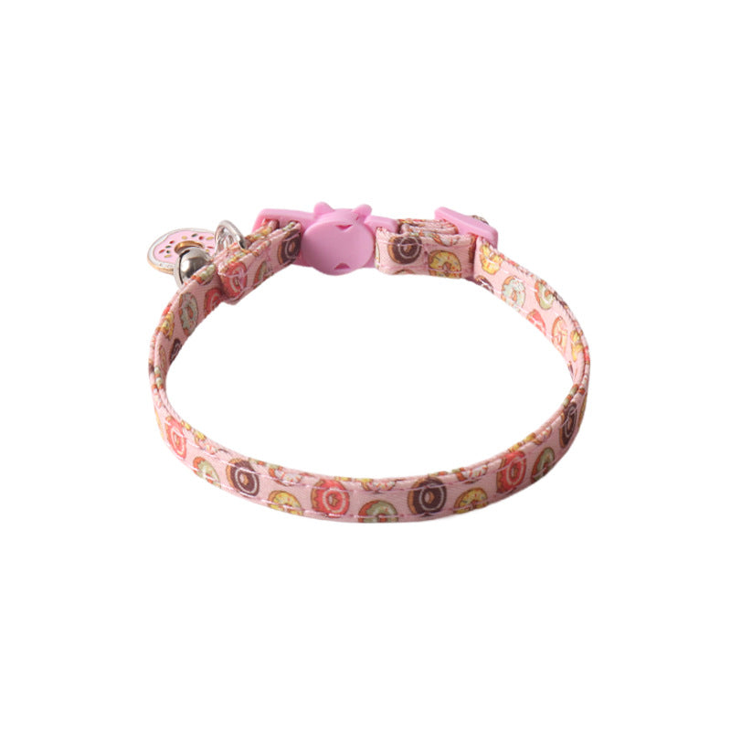 KFX-8419261 Colorful Pet Collars with Metal Accessories in Various Fun Designs