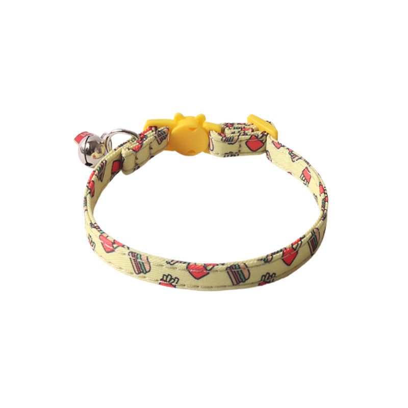 KFX-8419261 Colorful Pet Collars with Metal Accessories in Various Fun Designs